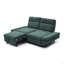 Canapé-lit, canapé-lit convertible coulissant 3 en 1, futon doux avec dossier réglable, canapé en chenille pour le salon / bureau / appartement-1926713972