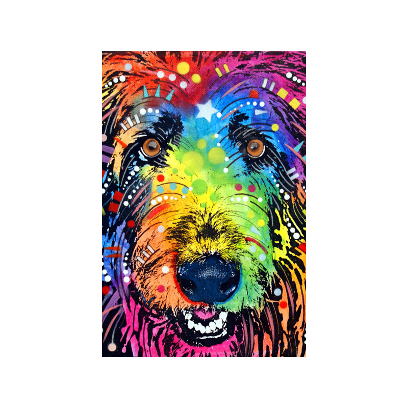 Irish Wolfhound by Dean Russo - Print on Canvas, No Frame, 66.04 cm H x 45.72 cm W x 1.91 cm D