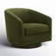 Fauteuil demi-tonneau pivotant Bennett (ensemble de 2)-1059714084
