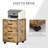 Erve 40cm Wide 3 -Drawer Mobile File Cabinet-1280572267