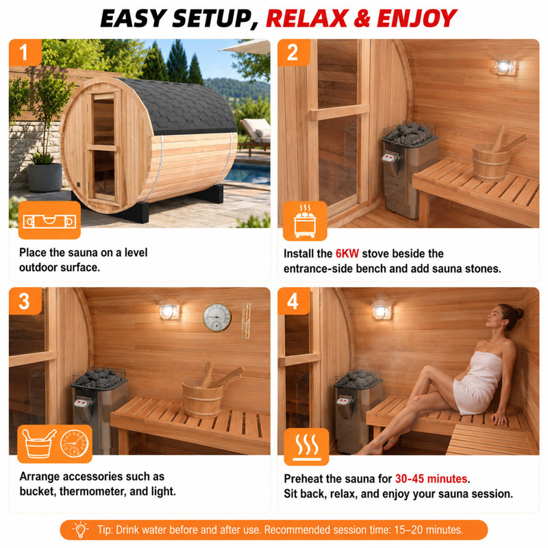 Sauna d'extérieur Duthss
