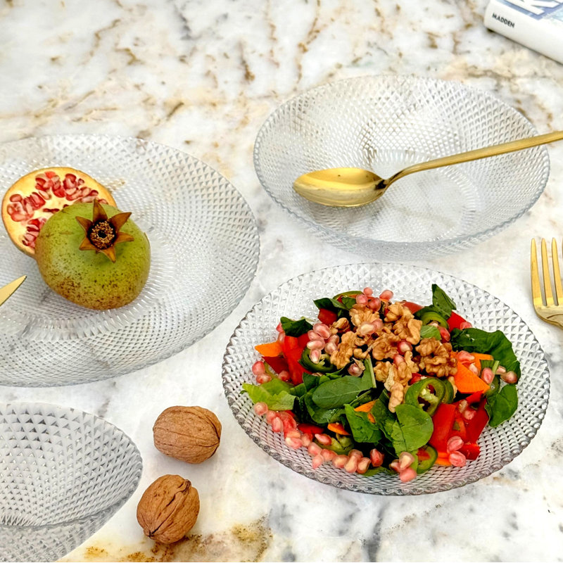 Ermera 16 pcs. Glass Dinnerware Set