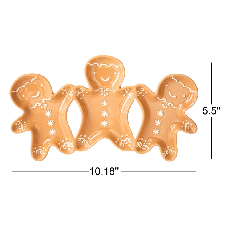Trio de plat Gingerbread Man