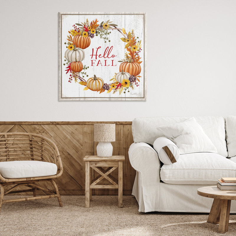 «Rustic Hello Fall» par Elizabeth Tyndal, H 36 po x l 36 po