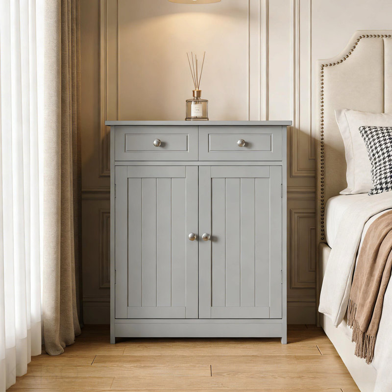 Armoire de rangement sur pied, Gris