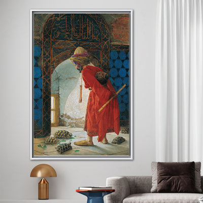 Reproduction d'art sur toile célèbre Osman Hamdi - The Tortoise Trainer