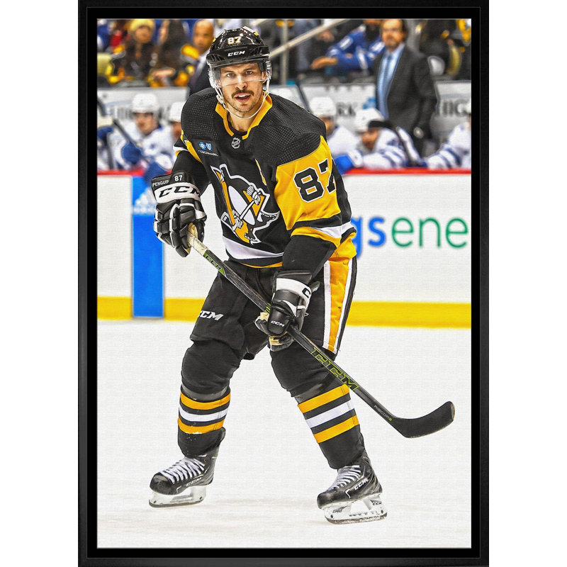 Sidney Crosby, toile encadrée, pingouins 20 x 29 Action-V