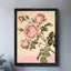 Reproduction d'art encadrée noire, rose, rose ou chou-1613839953