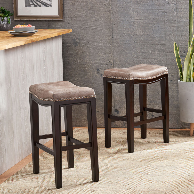 Tiffin Studded Counterstool MP2 (Set of 2), Gray