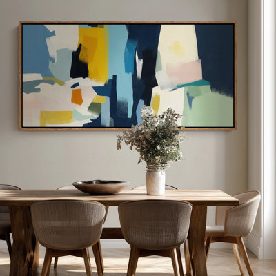 Extra Large Colorful Abstract Shapes, Modern Composition, Print Wall Art