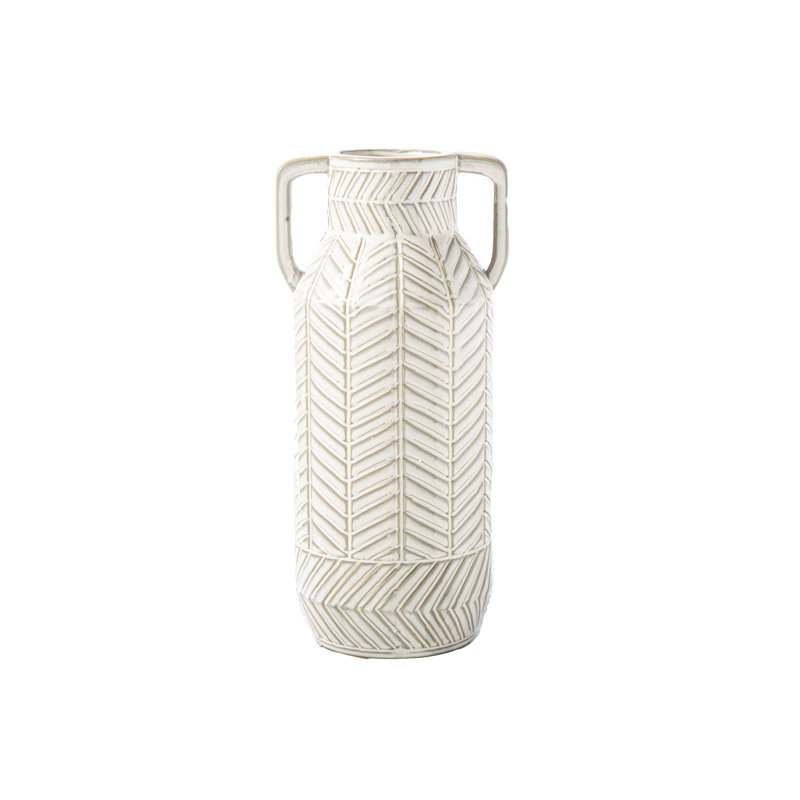 Penovich Ceramic Table Vase, 14.5" H x 7" W x 6" D