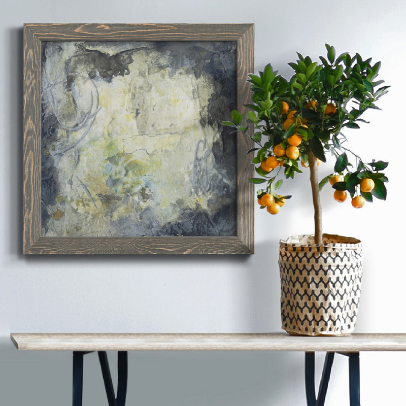 Toile encadrée I-Premium Shadows & Light - prête à être accrochée, H 31,5 po x l 31,5 po x P 1 po, Encadré gris