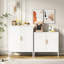 Armoire de rangement en acier blanc avec 2 portes et tablettes réglables, verrouillable pour les objets de valeur au sous-sol, acier laminé à froid à haute résistance, cadre, dimensions 31,1 po, démontage, vidéo d'assemblage