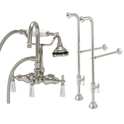 Floor Tub Spout with Diverter