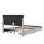 Cornier Upholstered Double (4'6) Velvet Drawers Bed Frame