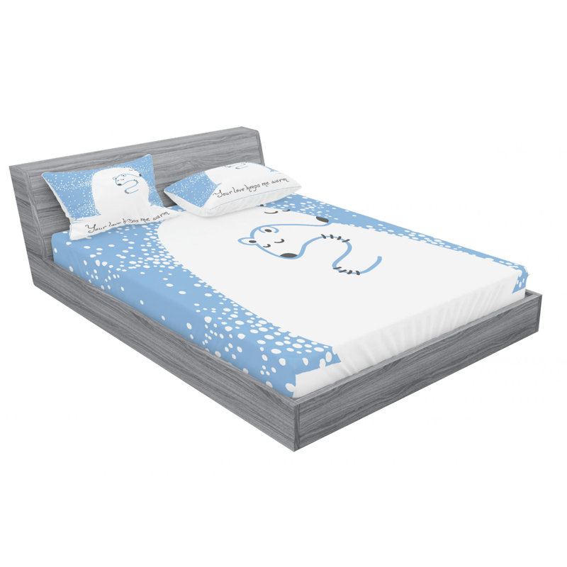 Microfiber Sheet Set, Queen Sheet Set with Fitted Sheet