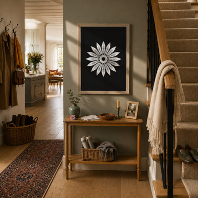 Geometric Daisy Botanical - Framed Print