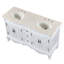 Ensemble de meuble-lavabo double 58 po Aafreen