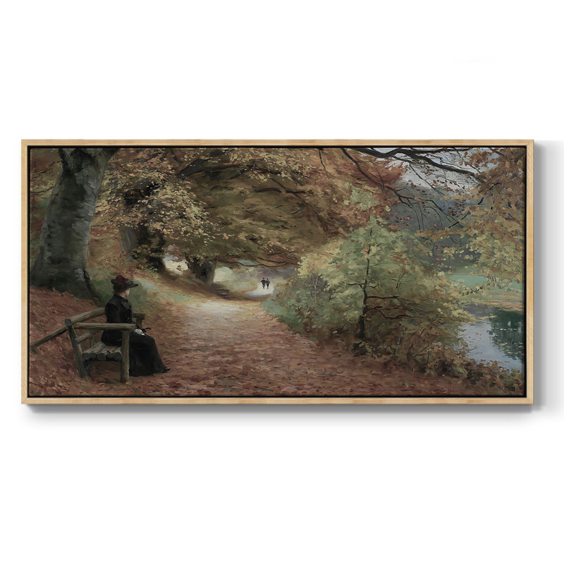 Série paysage - CDL III - Toile tendue avec châssis encadré - Prêt à être accroché, H 21 po x l 41 po, Naturel