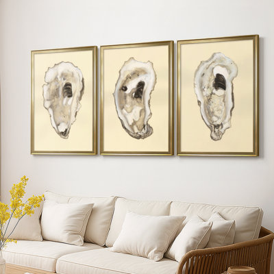 Toile sépia Oysters I