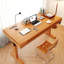 70.87"Natural Colour Solid Wood Electric Adjustable Desk-104709484