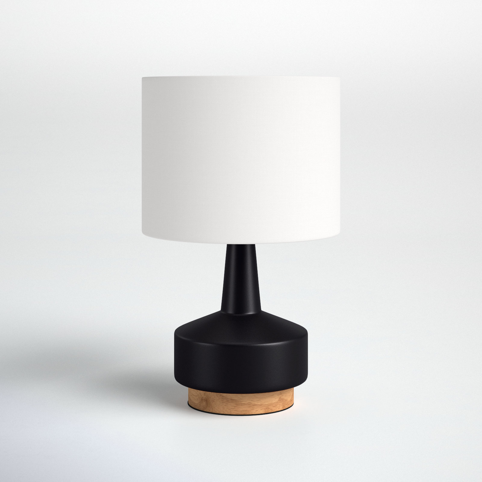 Aleksi Ceramic Table Lamp, Black