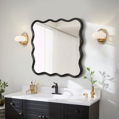 Miroir moderne en bois 36 "x 36"
