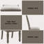 Ensemble de 2 chaises d'appoint en lin beige et chêne vieilli Zumala