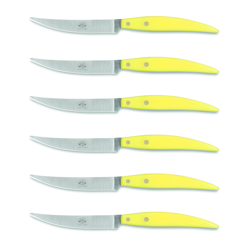 Policromia Table Knife Set, Yellow