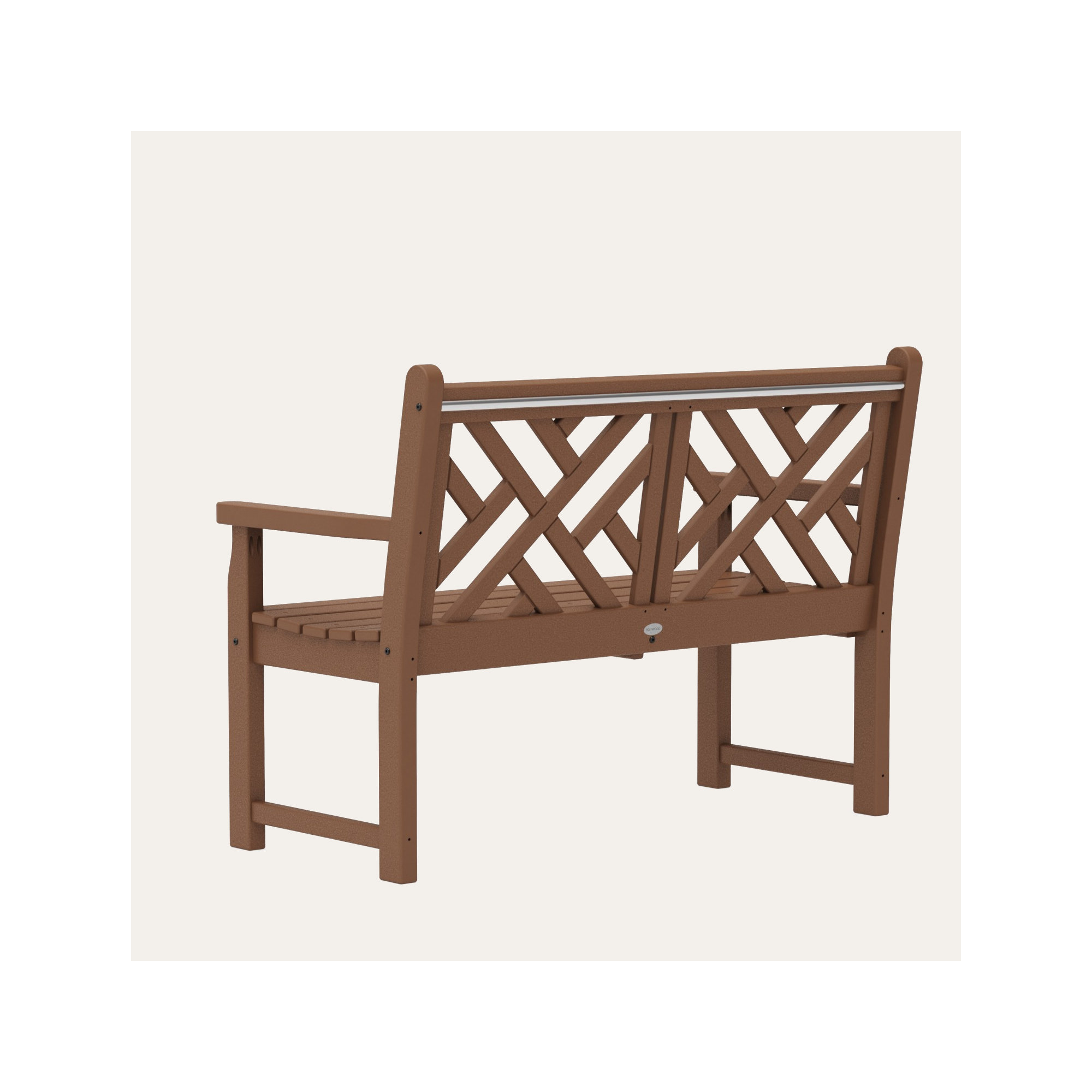 POLYWOOD Chippendale 48" Bench, Teak