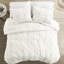 3 pièces édredon en coton - broderie élastique très grand / très grand blanc-122457680