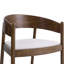 Maplen Walnut Effect Sold Wood Dining Chair-327615907
