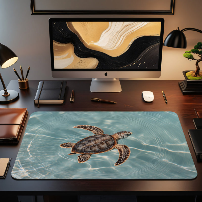 Polyester Desk Pad, 14.4x12.1