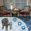 Chaise de patio empilable avec coussin-484446615-488639508