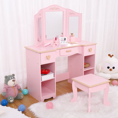 Kids Vanity Set with Mirror