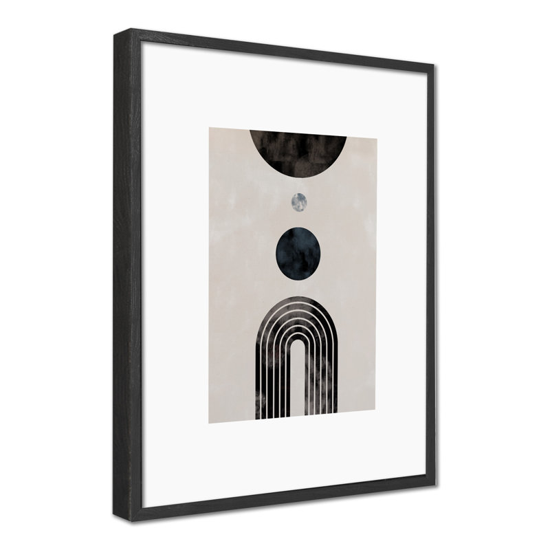 " 'Arch Row' Wrapped Canvas Wall Art By 1X " by 1X, 48" H x 32" W, Black Framed Paper