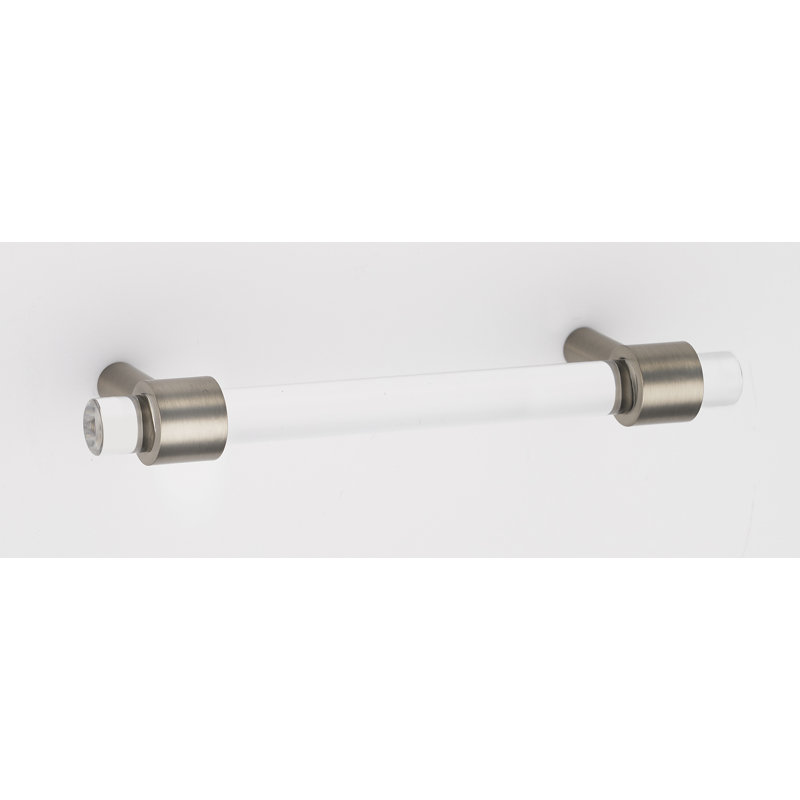 Poignées barres, Nickel satiné, 3"
