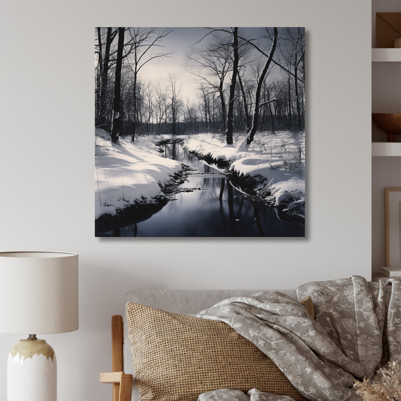 «Winter Scenery Wonderland» sur toile, Toile tendue, 24" H x 24" W