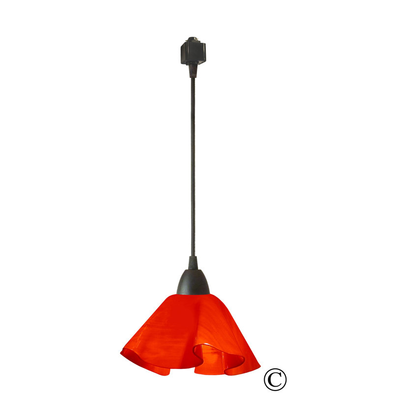 Luminaire suspendu Dale, Grand, Noir, Rouge Really