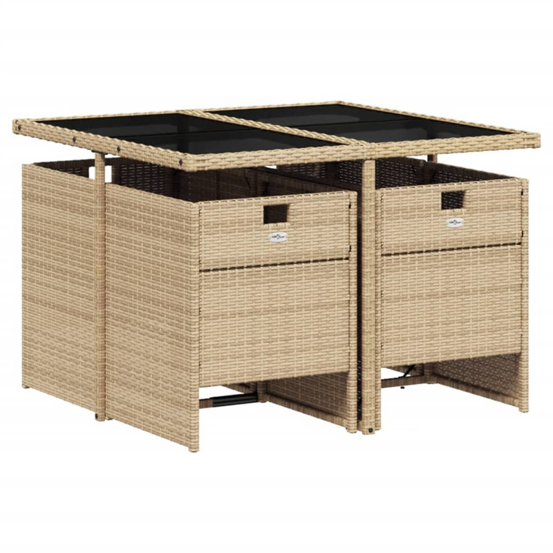 Ensemble repas avec coussins Hokku Designs, Beige, Beige, 4