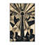 Tapis à motif géométrique doux et moelleux en forme de tour de télévision en gris - Reliure grise-1953394129