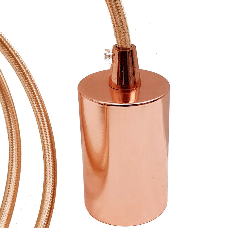 Tommen 1 - Light Rose Gold Bulb Pendant