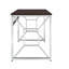 Bureau en MDF / chrome brun