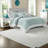 Oversized Cotton Bedding Set, Coastal Style, Aqua