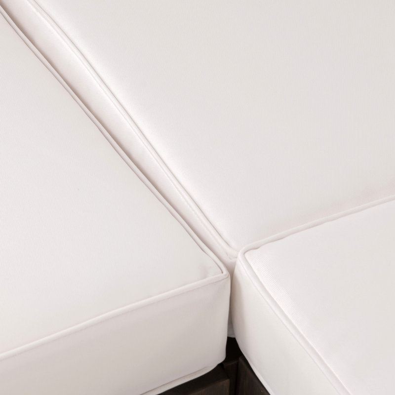 OANA LEFT CORNER BENCH AND COFFEE TABLE, WHITE