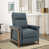 Blue Genuine Leather
