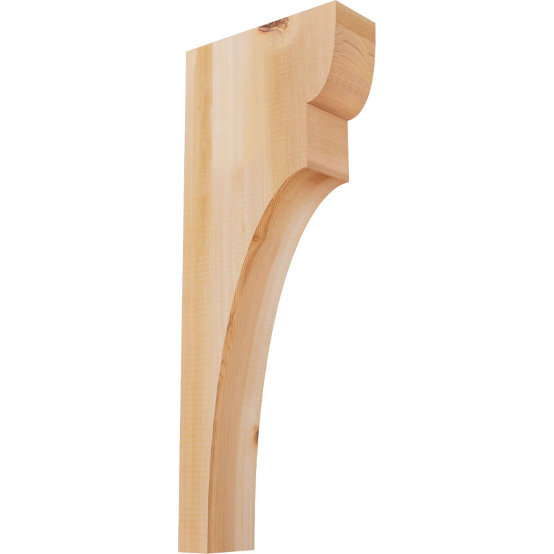 Yorktown Corbel, H 26 po x l 3,5 po x P 10 po, Cèdre rouge, Lisse