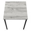 Ensemble de table, ensemble de 3 pièces, café, bout, métal noir, stratifié gris-1931914423