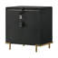 Table de chevet 3 tiroirs noire