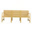 Canapé 1 place intérieur / extérieur 3 pièces Matériau imperméable - Ensemble de conversation pour patio facile à assembler (jaune)
